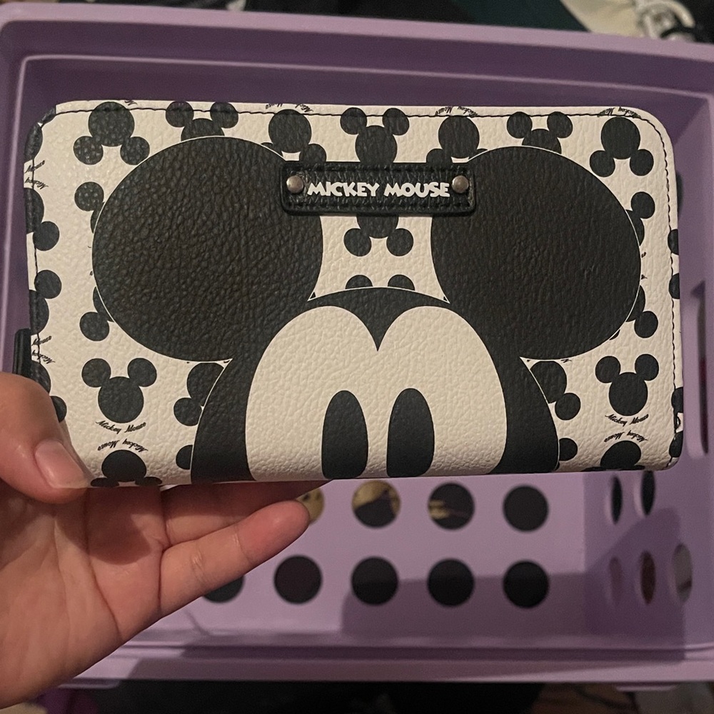 Mickey Mouse Black and White Wallet